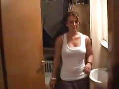 Neighbor's wife concerning toilet.