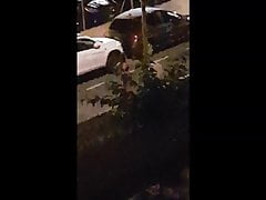 Woman strips and pisses in the street at 4am