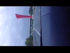 Piss on towel in car.flv