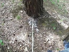 pissing together with my friend behind a tree COMPILATION