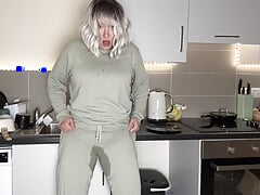 Disturbing Wetting Pyjamas Pants