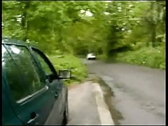 Pissing from motor vehicle