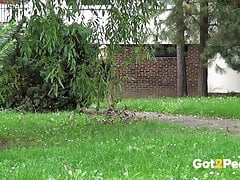 Stoodup Pissing In Public By Cute Blonde